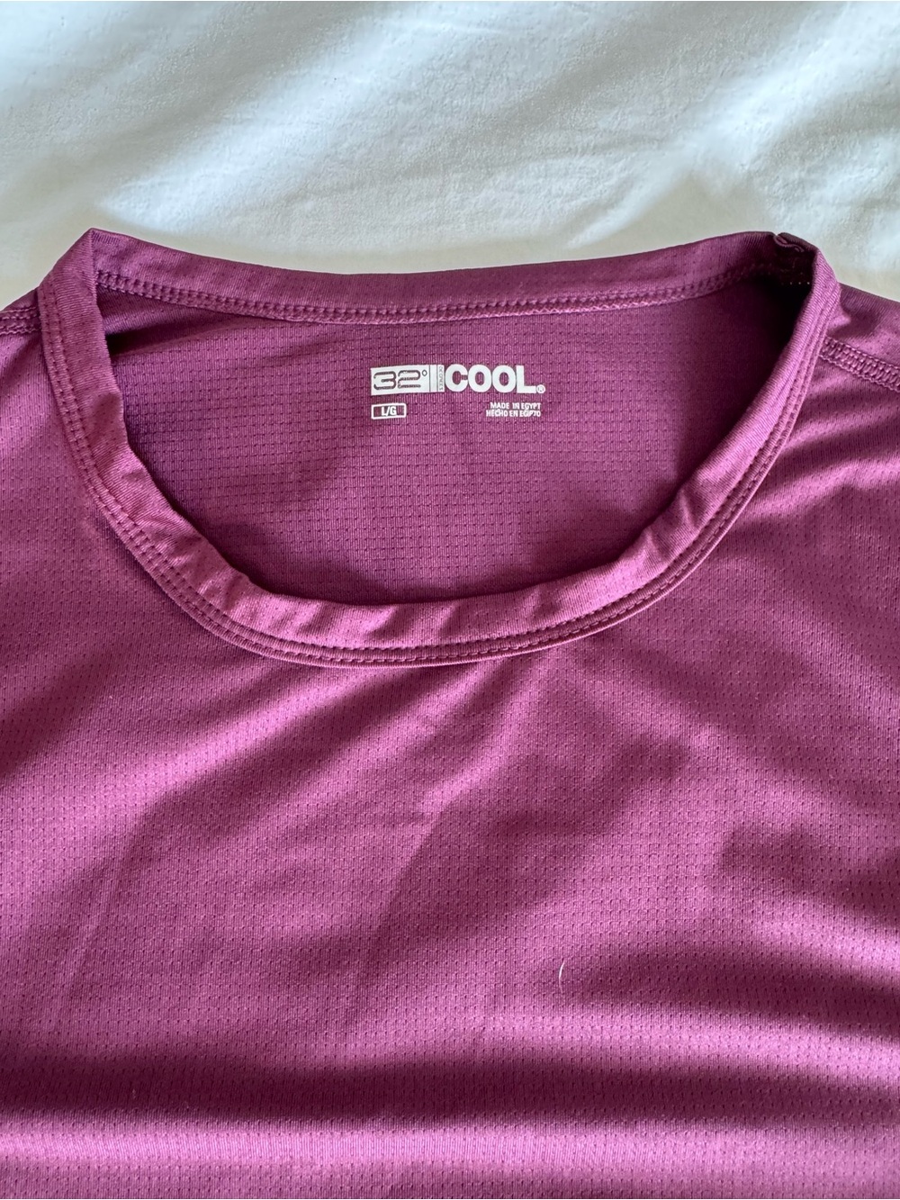 32 Degrees Short Sleeve Crew Shirt - Plum